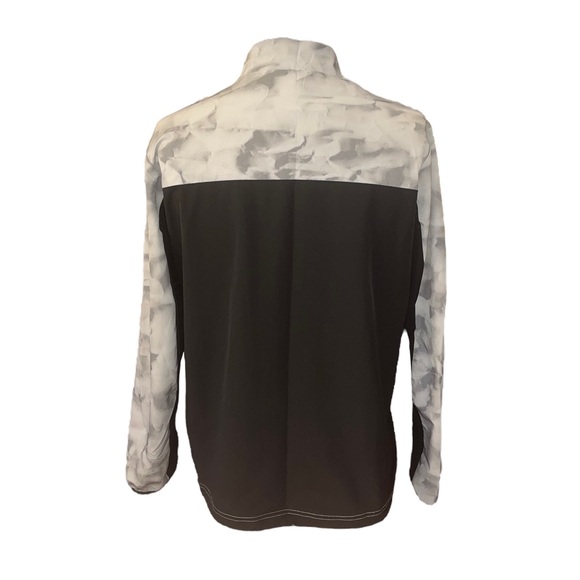 Adidas Gray with Black Long Sleeve Quarter Zip Pullover - Picture 2 of 9